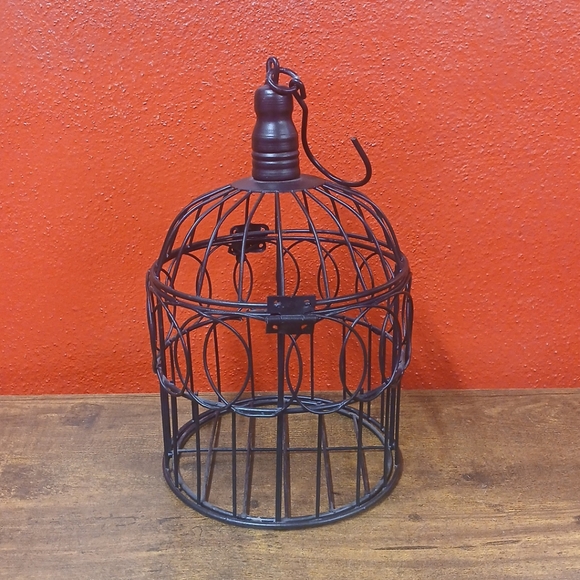 Hanging Metal Birdcage Candle Holder Lantern Home Decor, 6x10" - Picture 3 of 8